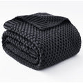 48"x72" 15lbs Chunky Knit Weighted Blanket