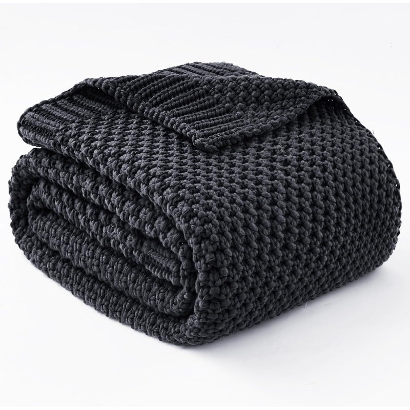 48"x72" 15lbs Chunky Knit Weighted Blanket