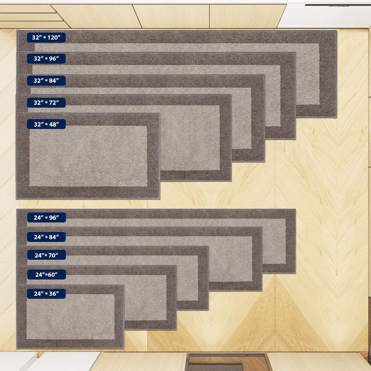 24"x70" Hallway Kitchen Runner Rug