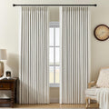 95" Pinch Pleated Linen Blackout Curtains