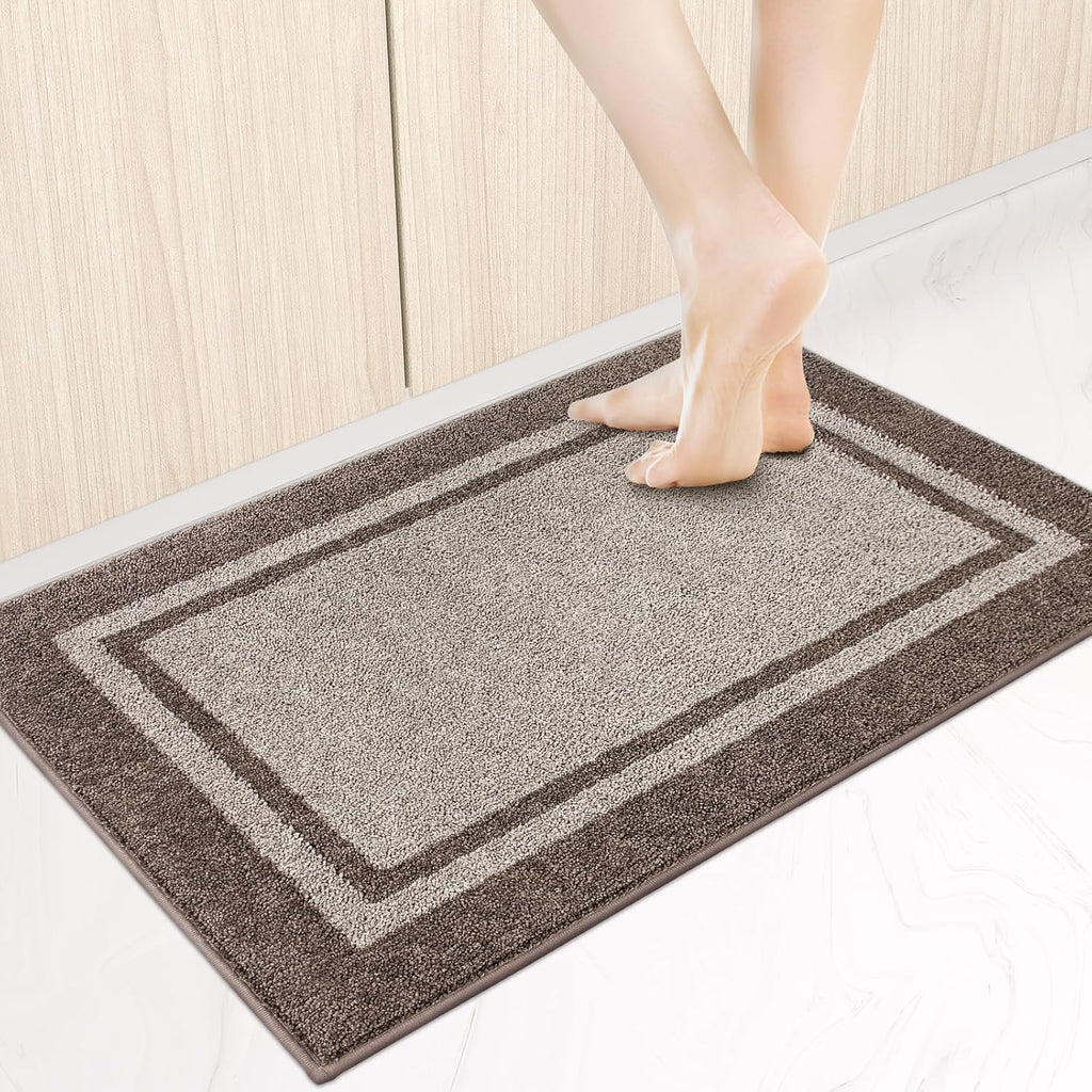 24"x36" Beige Taupe Non-Slip Kitchen Rug