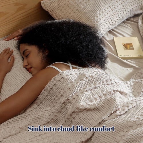20"x26" Oatmeal Cotton Waffle Pillow Sham