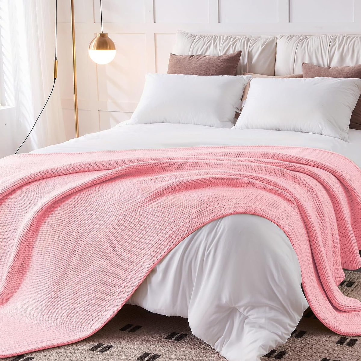 60"x80" 20lbs Chunky Knit Weighted Blanket