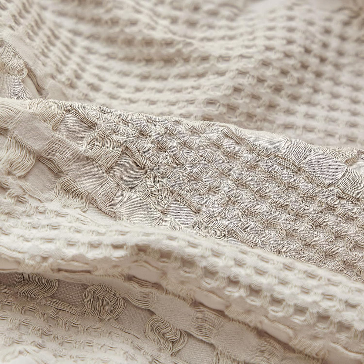 20"x26" Oatmeal Cotton Waffle Pillow Sham
