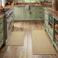 Slip Washable Kitchen Rug Set