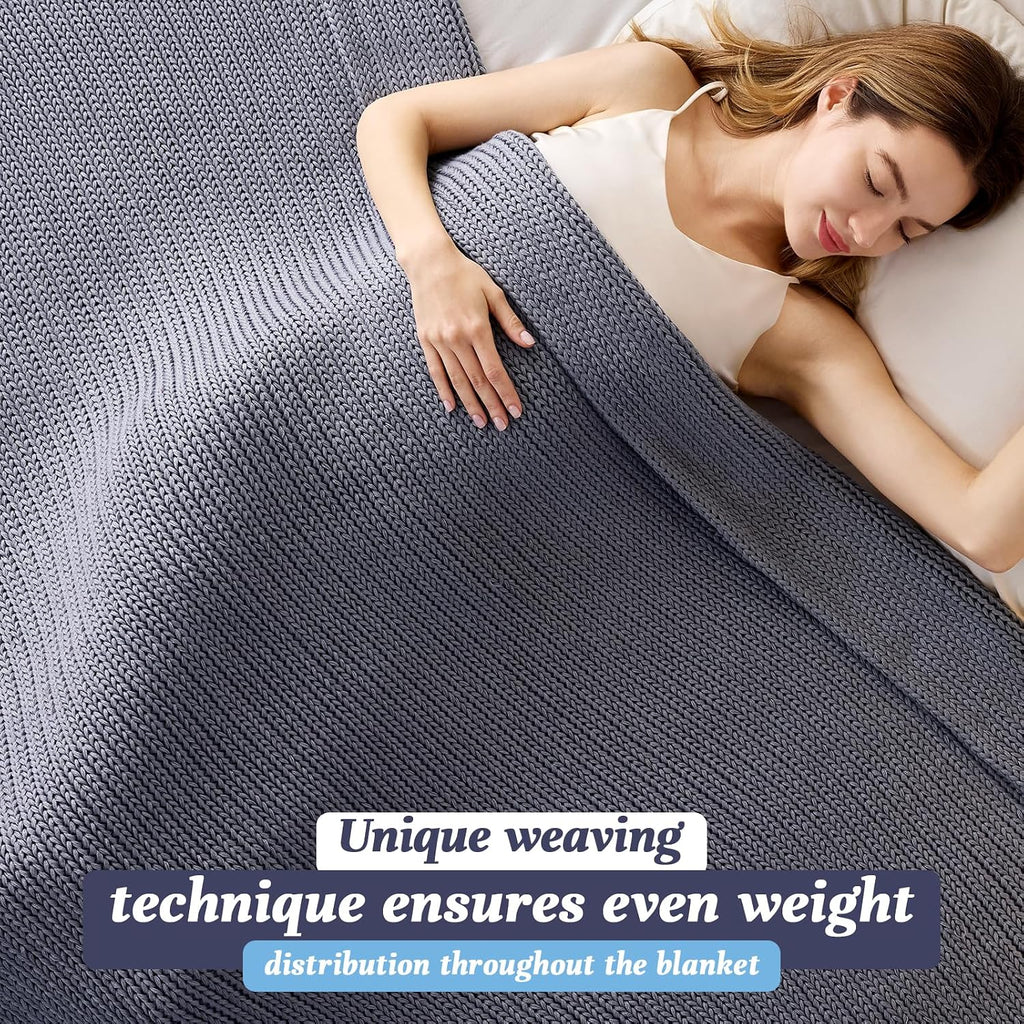 60"x80" 15lbs Knit Weighted Blanket