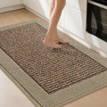 32"x48" Taupe Non-Slip Washable Kitchen Rug