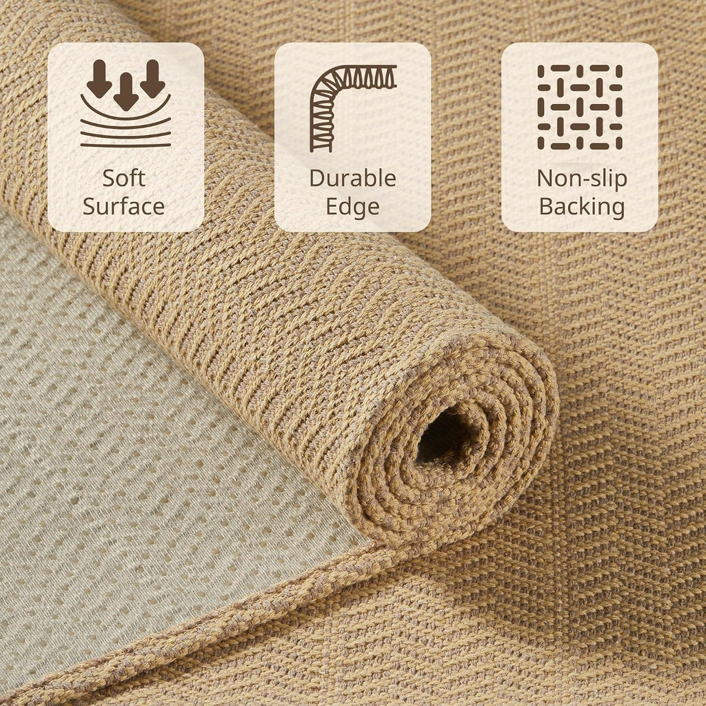 Slip Washable Kitchen Rug Set