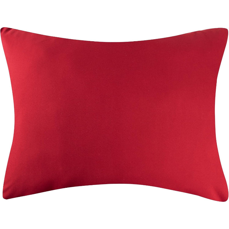 20"x26" Red Snowflake Jacquard Pillow Sham